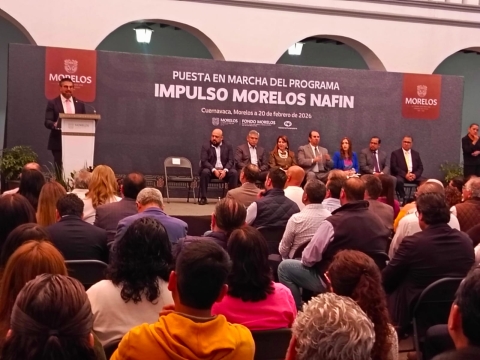 Preside gobernadora Margarita Gonz&aacute;lez Saravia puesta en marcha del programa Impulso Morelos Nafin