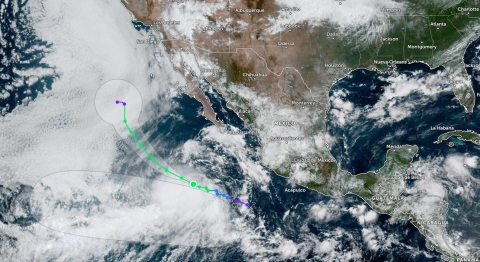Tormenta tropical &#039;Juliette&#039; se forma frente a costas de Baja California Sur