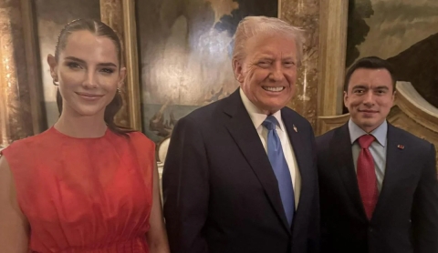 Daniel Noboa se reúne con Donald Trump en Florida a días de las elecciones en Ecuador