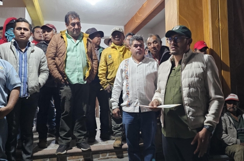 Atiende Gobierno de Morelos a población de Coajomulco, Huitzilac
