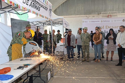 Inicia en Ayala campa&ntilde;a &ldquo;S&iacute; al Desarme, S&iacute; a la Paz&rdquo;