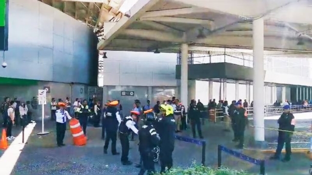 Balacera en la Terminal 1 del AICM provoca movilización policíaca