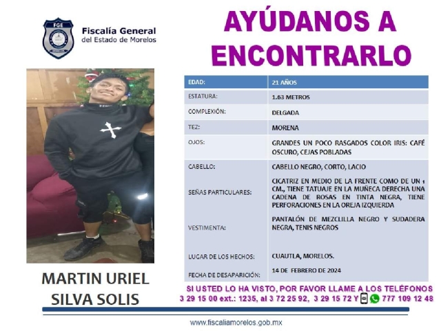 Un joven desapareció en Cuautla