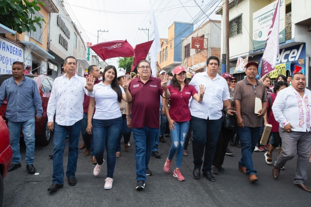 Temixquenses refrendan compromiso con 4T y dan su respaldo a Víctor Mercado y Juanita Ocampo Domínguez