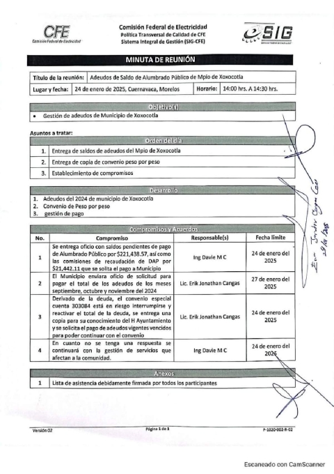 Gobierno de Xoxocotla heredó deuda de más de 26 mdp ante la CFE