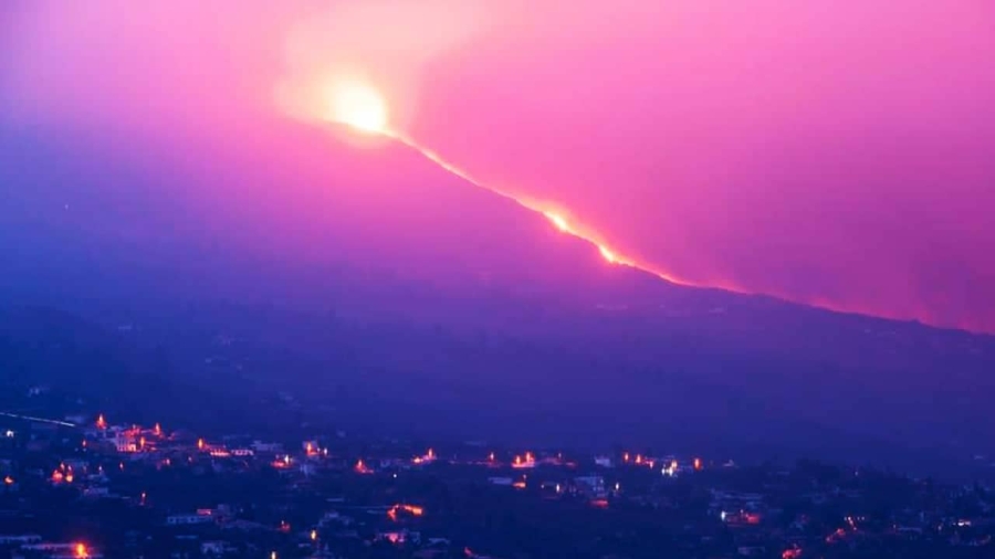 Erupción del volcán 