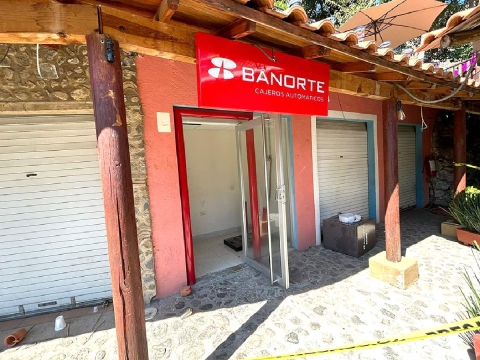 En menos de cinco meses se han robado dos cajeros en el mismo lugar.