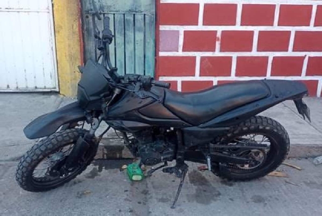 La motocicleta quedó a cargo del Ministerio Público.