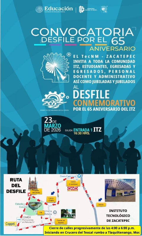 El Tecnol&oacute;gico de Zacatepec festejar&aacute; 65 a&ntilde;os con un desfile de generaciones este lunes. Hace unas semanas se rehabilit&oacute; la escultura que marc&oacute; el nacimiento de la instituci&oacute;n.