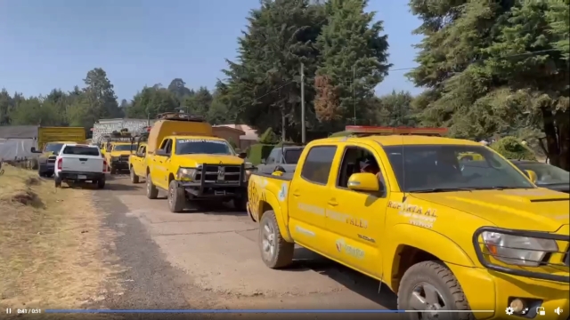 Reanuda EEMI atención del incendio forestal &#039;Lechuguillas&#039; en Huitzilac