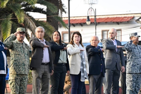 Margarita González visitó Totolapan este lunes. 