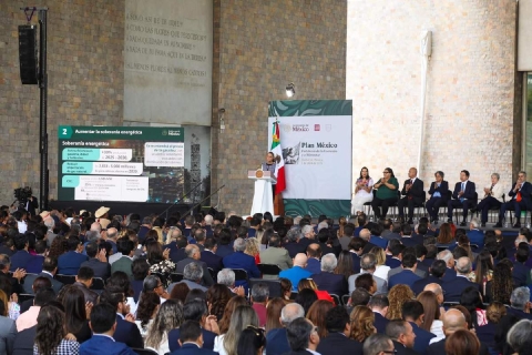 La presidenta Claudia Sheinbaum anunció ayer 18 programas y acciones del “Plan México”. 