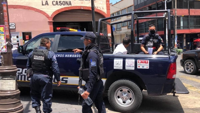 Atrapan a un asaltante en el primer cuadro de Cuernavaca