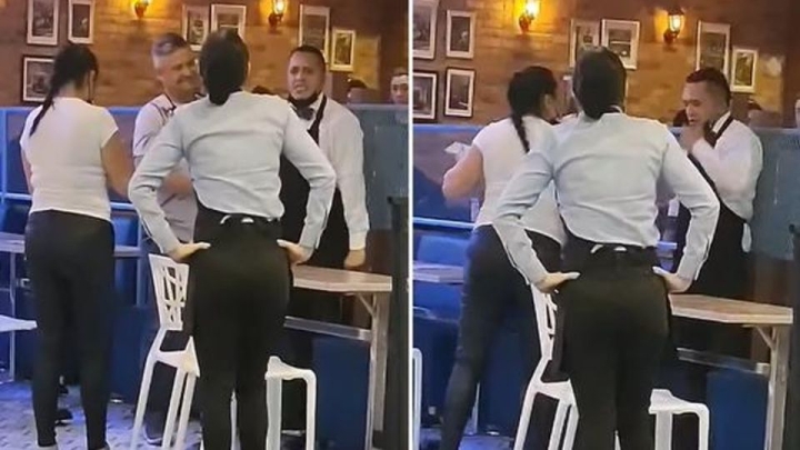 Dueña de restaurante &quot;agrede&quot; a billetazos a su trabajador y provoca indignación en redes