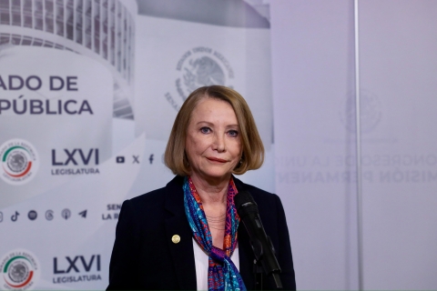 Presidenta del Senado descarta conflicto con China por aranceles de México