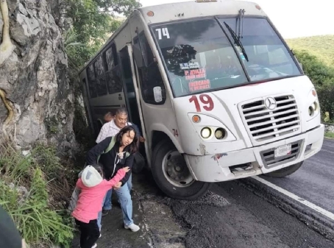 Choca “ruta” en el “Cañón de Lobos”
