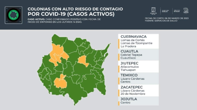 La última ola de covid va en descenso en el estado, pero las autoridades llaman a mantener las medidas preventivas ya conocidas.