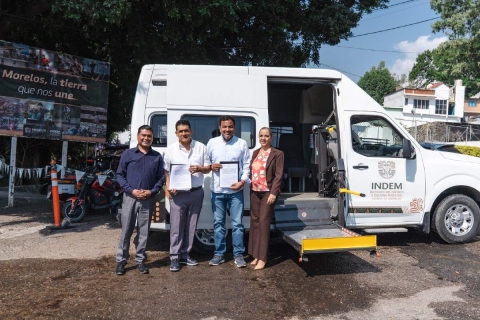 Una de las unidades que el Indem podrá utilizar para el traslado de atletas a entrenamientos, competencias y eventos deportivos.