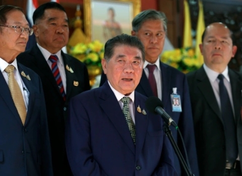 Phumtham Wechayachai, primer ministro interino de Tailandia.