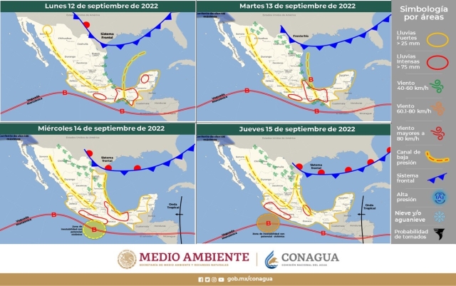 Habrá lluvias moderadas para esta semana en Morelos