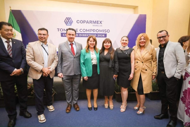 Este viernes, la Coparmex Morelos celebr&oacute; su Toma de Compromiso del Consejo Directivo 2026.
