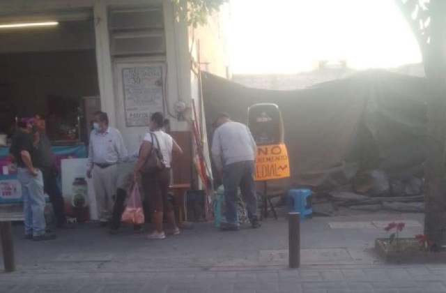 La tarde del miércoles instalaron la mesa de información para rechazar el pago del impuesto predial en Jojutla.