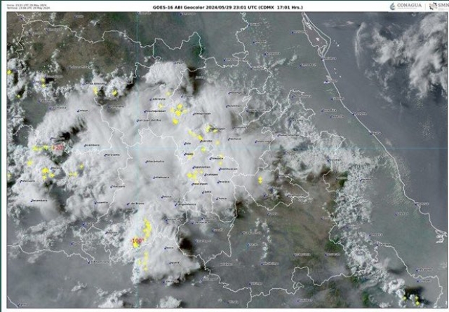 Posibles chubascos, lluvias fuertes y caída de granizo en diversos puntos de Morelos