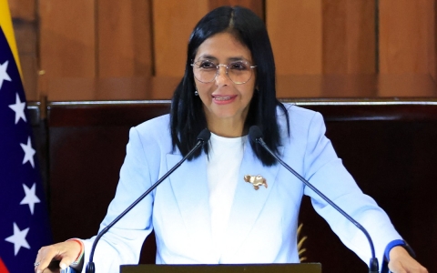 Delcy Rodr&iacute;guez afirma que Venezuela est&aacute; en calma