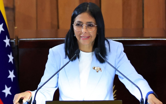 Delcy Rodr&iacute;guez afirma que Venezuela est&aacute; en calma