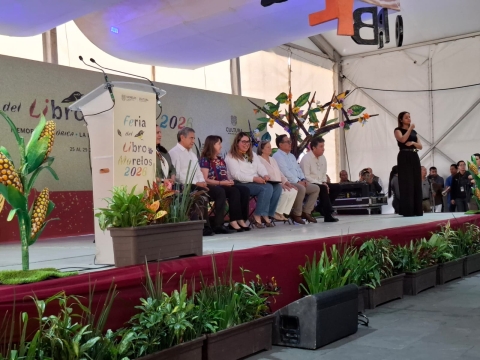 Preside gobernadora inauguraci&oacute;n de la 'Feria del Libro Morelos 2026'
