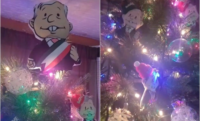 Árbol navideño de &#039;Amlitos&#039;, causa sensación en Tiktok