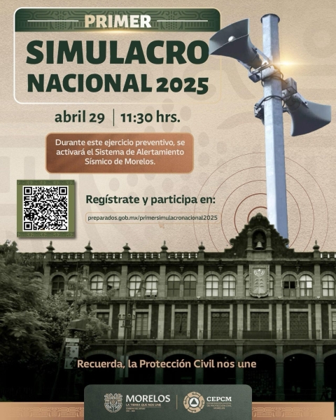 Hoy se realiza el &#039;Primer Simulacro Nacional 2025&#039;, a las 11:30 horas