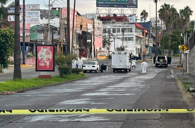  El taxi fue retirado varias horas después de la agresión.