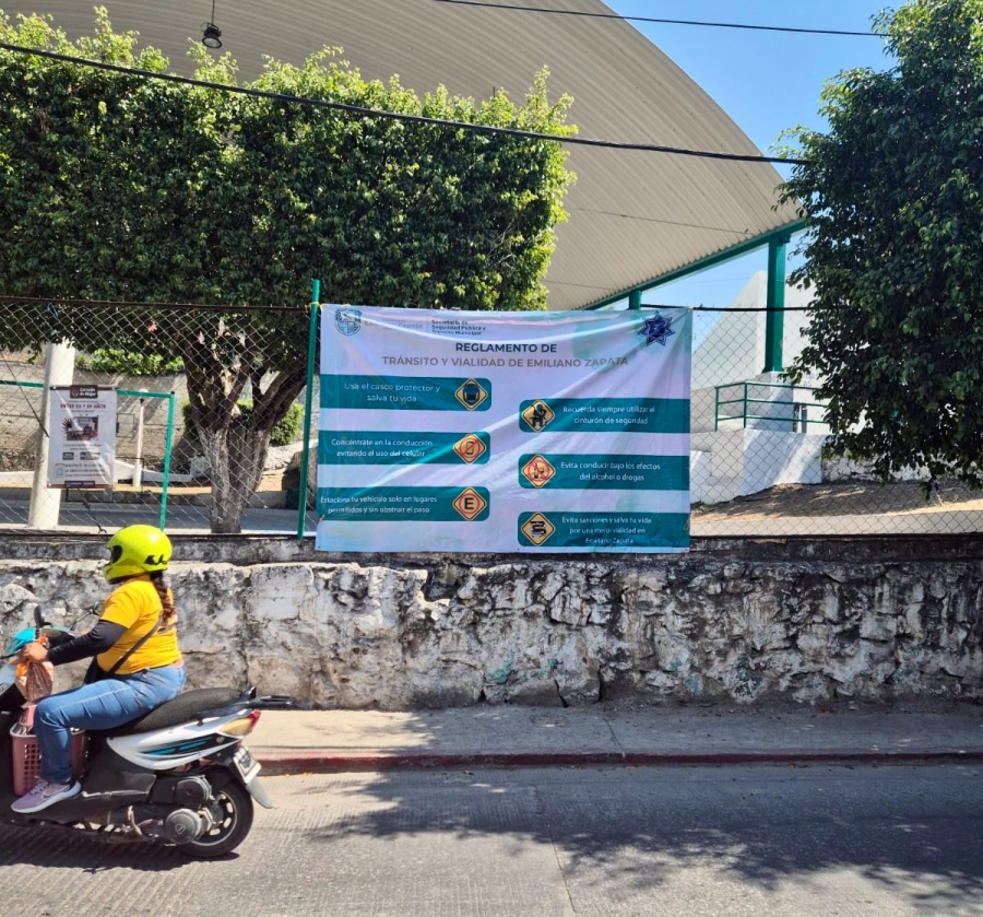 Lanzan campaña de concientización para conductores en Emiliano Zapata