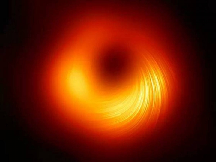 Captan una imagen de los campos magnéticos del borde de un agujero negro