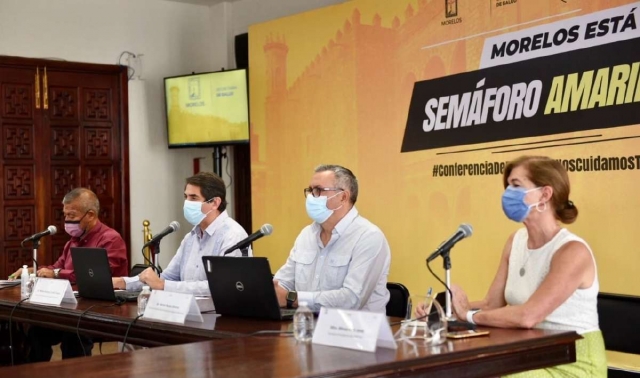 Autoridades estatales y del Impepac, ayer en rueda de prensa. 