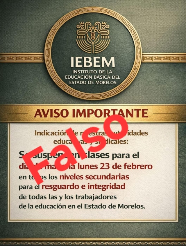 Estructura del sector educativo habr&iacute;a acordado suspender clases en el estado, a&uacute;n sin anuncio oficial