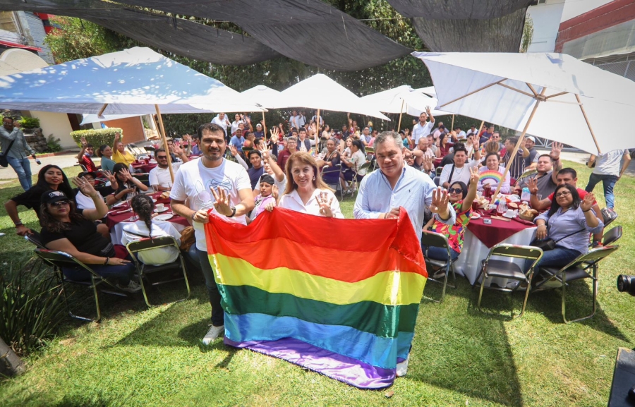 Comunidad LGBTIQ+ de Jiutepec respalda a Margarita González, Rafael Reyes y David Ortiz