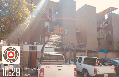 Atiende personal de Bomberos y Unidad de Rescate de Jiutepec conato de incendio