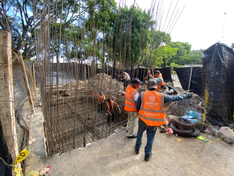 Avanzan trabajos en &#039;Plaza de Armas General Emiliano Zapata Salazar&#039; de Cuernavaca