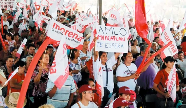 Los morelenses en la marcha de AMLO