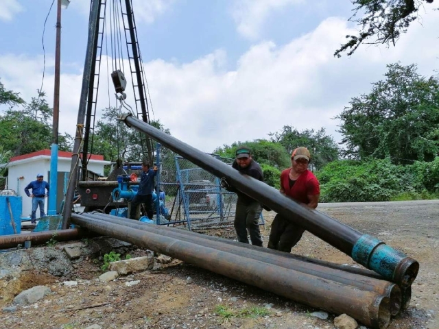 Actualmente se realizan trabajos de mantenimiento en pozos profundos.