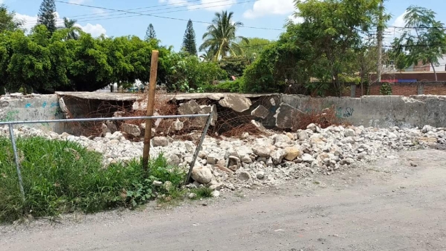 El espacio donde se tiene contemplada la construcción de la sucursal.