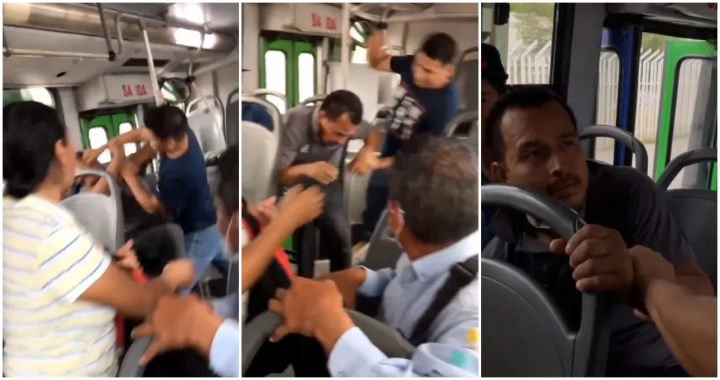 &#039;Le acomodaron hasta las ideas&#039;: Hombre golpea a sujeto que acosaba a chica en Monterrey