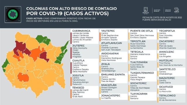 Tras varias semanas, comienza a ceder el riesgo de contagio en los municipios del sur.