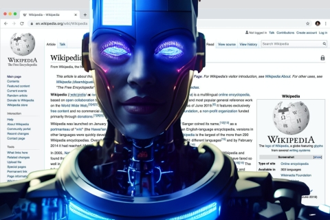 La inteligencia artificial reduce el tráfico humano en Wikipedia un 8%