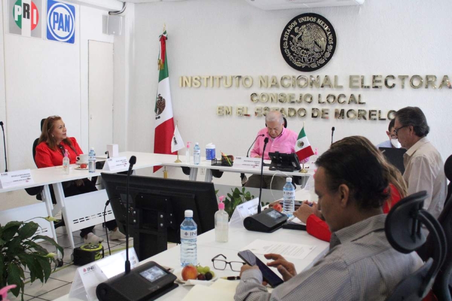 El Consejo Local del Instituto Nacional Electoral (INE), ayer en sesión. 