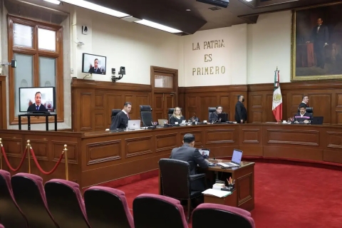 Corte guarda minuto de silencio por militares fallecidos en enfrentamiento con el CJNG