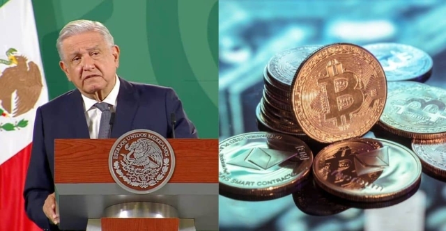 AMLO descarta uso de criptomonedas en México.