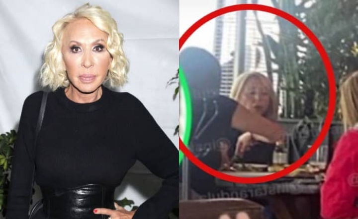 Captan a Laura Bozzo comiendo tacos en Acapulco.